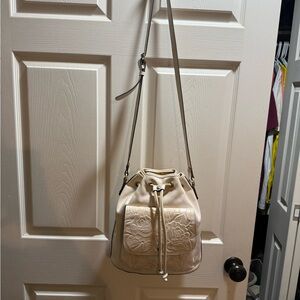 Patricia Nash Cream Floral Shoulder Bag